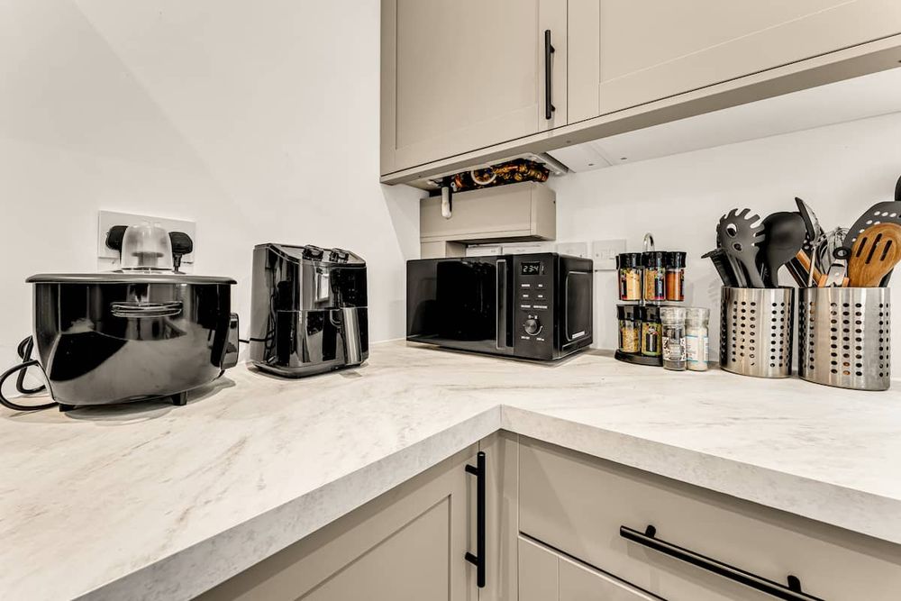 Kitchen at Chic 3-Bedroom House