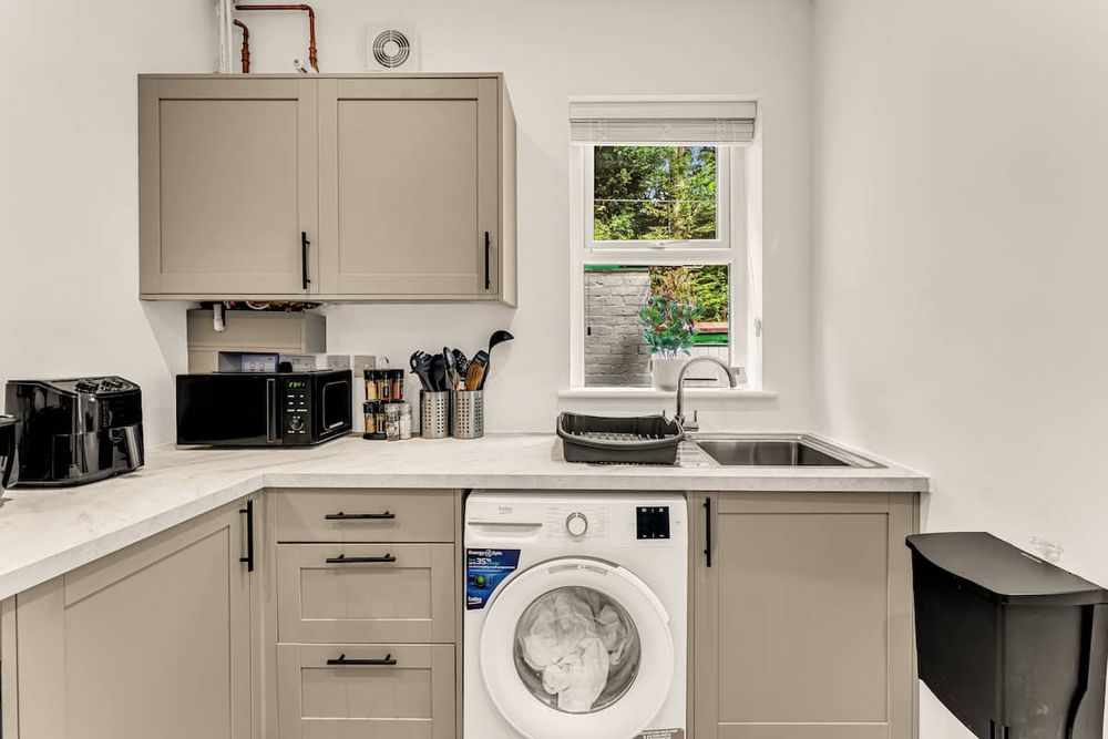 Kitchen at Chic 3-Bedroom House