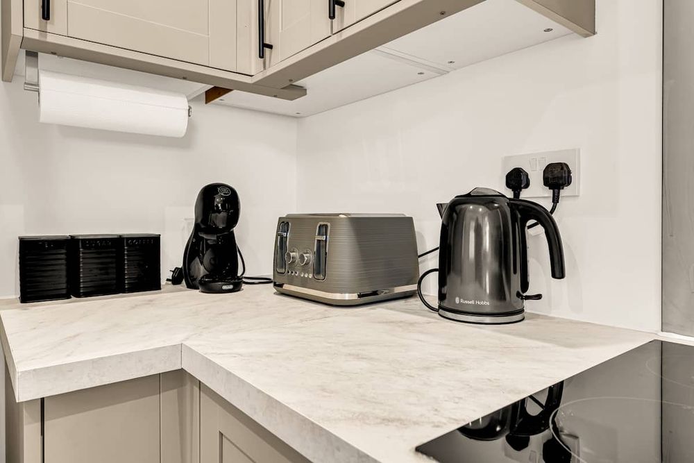 Kitchen at Chic 3-Bedroom House