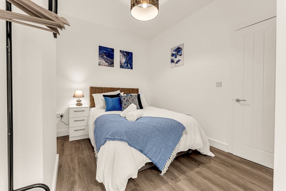 Bedroom at Chic 3-Bedroom House