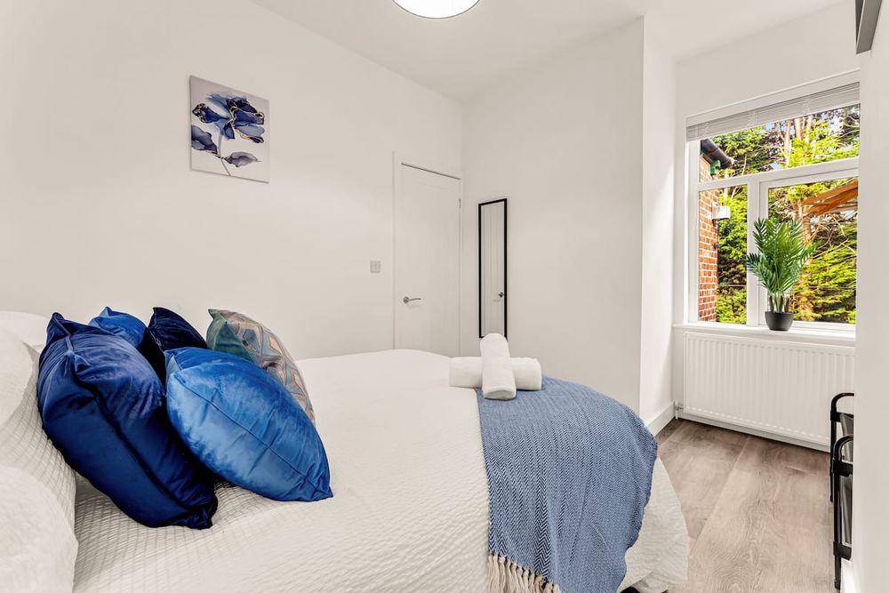 Bedroom at Chic 3-Bedroom House