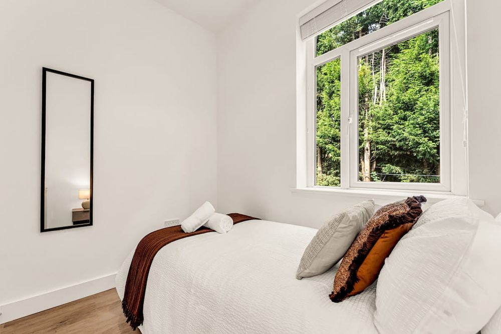 Bedroom at Chic 3-Bedroom House
