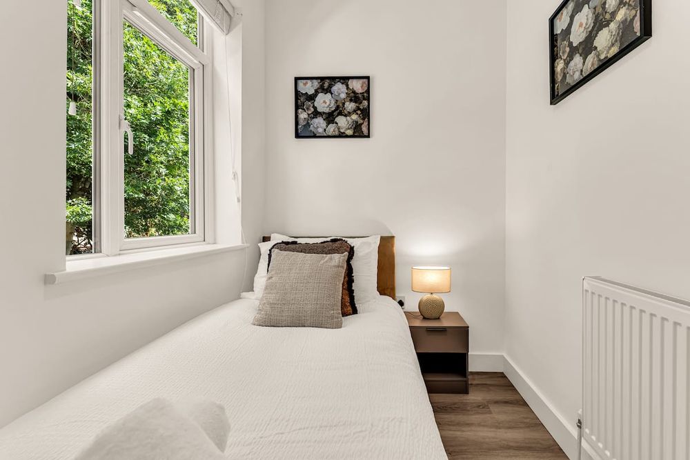 Bedroom at Chic 3-Bedroom House