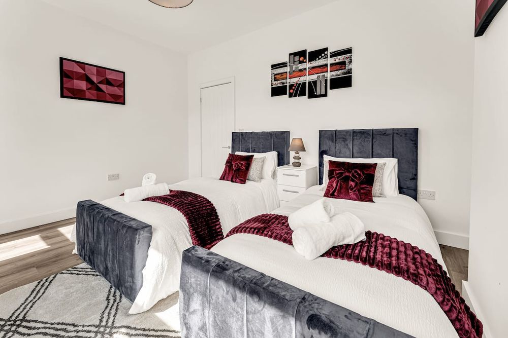 Bedroom at Chic 3-Bedroom House