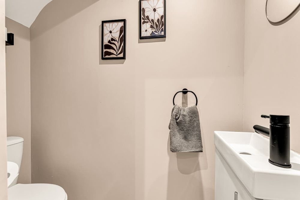 Bathroom at Chic 3-Bedroom House