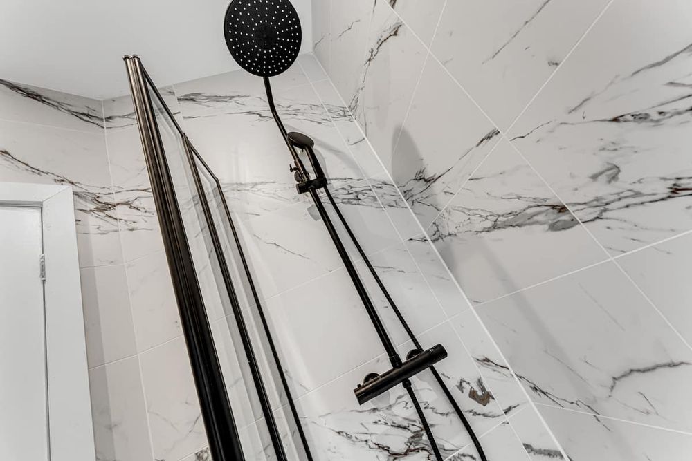 Bathroom at Chic 3-Bedroom House