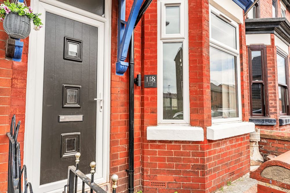 Exterior at Chic 3-Bedroom House