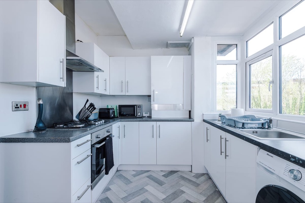Kitchen at Luxury 3-Bedroom Apartment