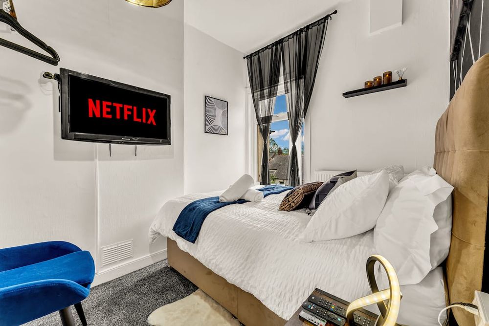 Bedroom at Beautiful 4-Bedroom House