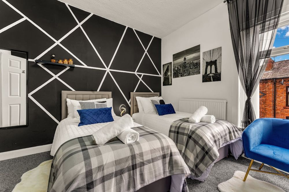 Bedroom at Beautiful 4-Bedroom House