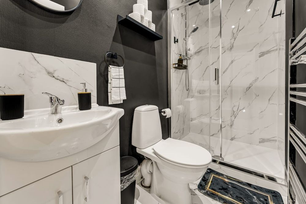 Bathroom at Beautiful 4-Bedroom House