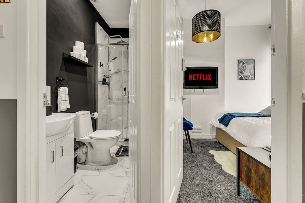 Bathroom at Beautiful 4-Bedroom House